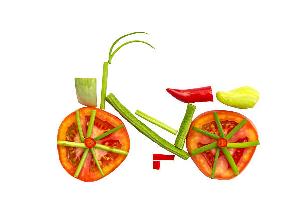 istock Bicycle made from fruits and vegetables . 177644404