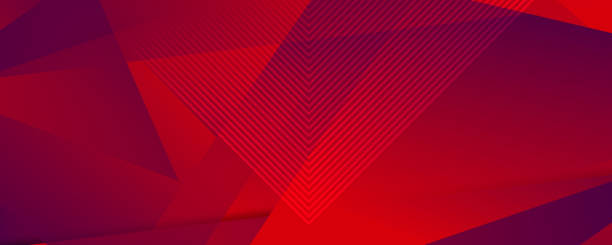 ilustrações de stock, clip art, desenhos animados e ícones de dark red abstract modern background design with geometric triangle shape, shadow, diagonal stripes line and 3d effect. for landing page, book covers, brochures, flyers, magazines, any brandings, banners, headers, presentations, and more. - fundo vermelho