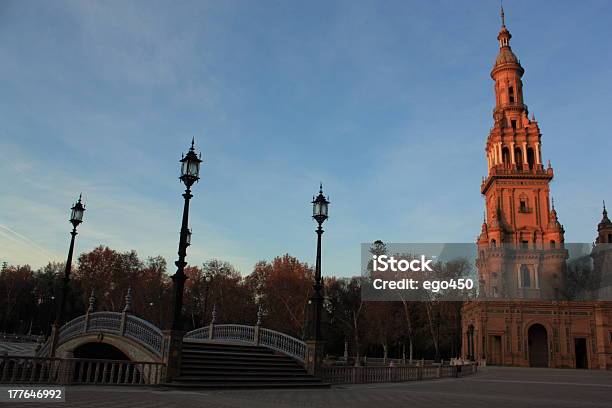 Plaza De Espana - Fotografie stock e altre immagini di Acqua - Acqua, Ambientazione esterna, Andalusia