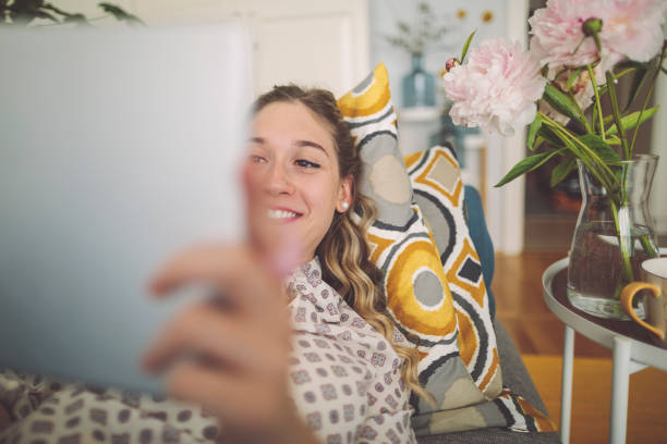 istock Young woman at home 1776477816