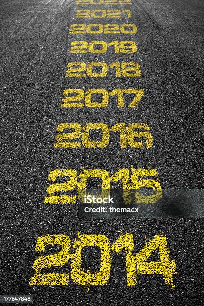 Road Jahre Marks Stockfoto und mehr Bilder von 2014 - 2014, 2015, 2016