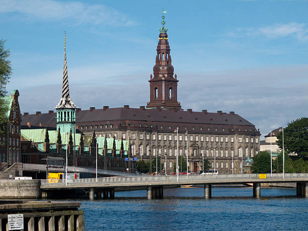 코펜하겐, folketinget christiansborg palace - neo baroque 뉴스 사진 이미지