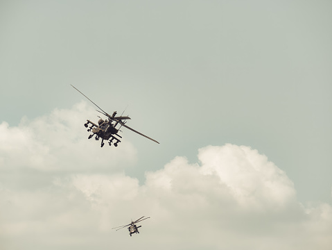 Polish Mi-17 transport helicopter at the air show