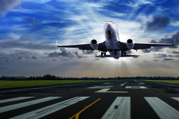 istock Airplane Ascending Against a Vivid Sky 1776564271