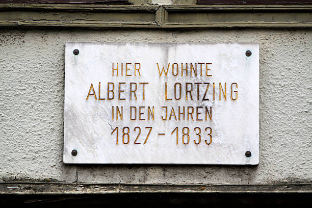 istock Plaque for Albert Lortzing in Bad Pyrmont 177656478