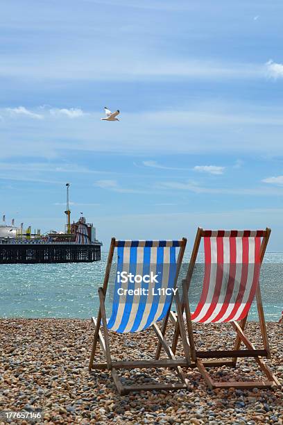 Brighton Pier Od Plaży - zdjęcia stockowe i więcej obrazów Bez ludzi - Bez ludzi, Brighton - Anglia, Brzeg wody