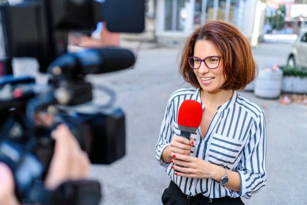 istock Female TV reporter 1776585309