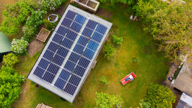 istock Solar panels on a garden Shed 1776592043