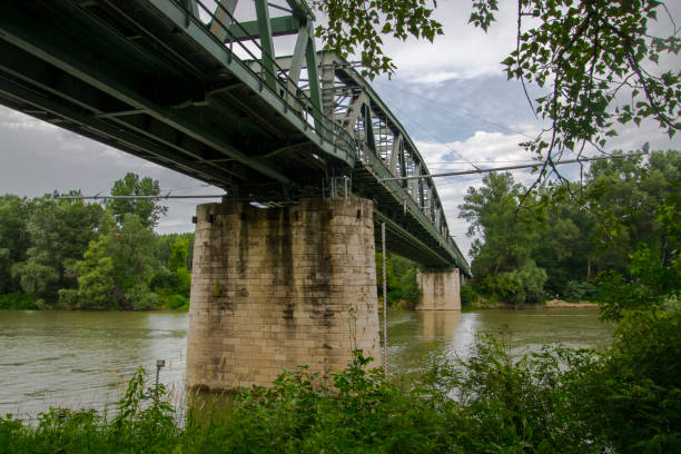 istock Railway bridge over the Tisza river 1776604800