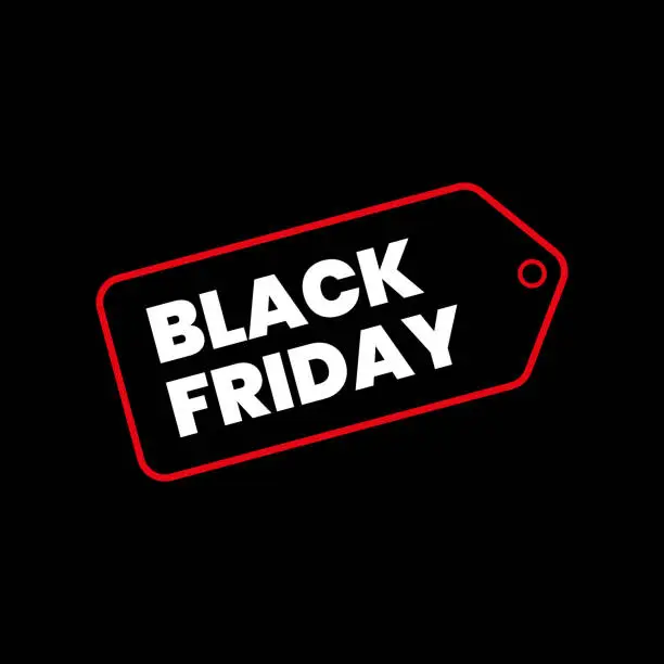 Vector illustration of Vector Label Black Friday