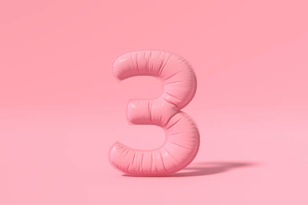 istock Number 3 balloon on pink background 1776681024