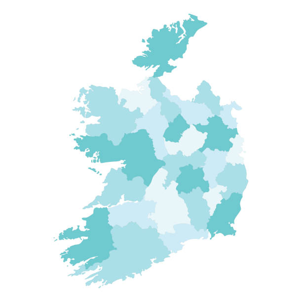 istock Ireland map. Map of Ireland in administrative regions 1776681216