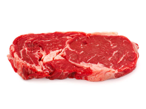 istock Raw entrecote beef steak isolated on white background 1776708063