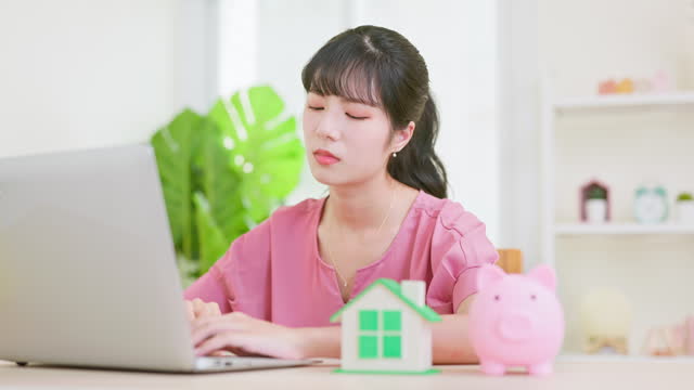 woman worry mortgage and finance