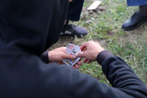 People playing cards