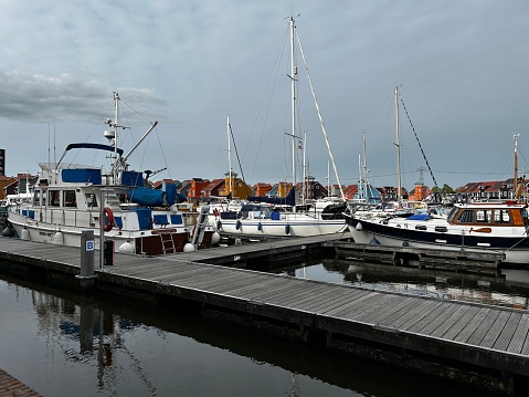 Reitdiephaven, Groningen, Neighbourhood, Boats houses, water, reflection