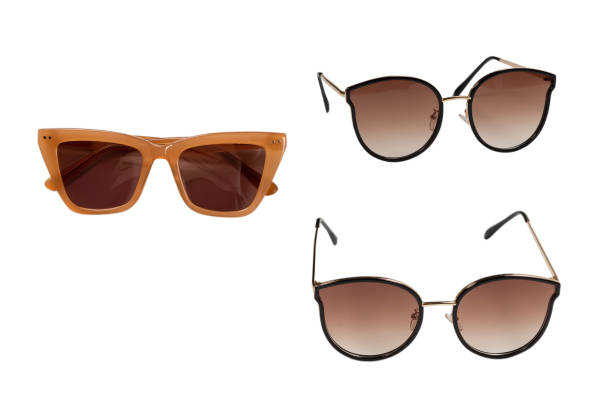 istock Woman brown trendy sunglasses isolated. 1776751821
