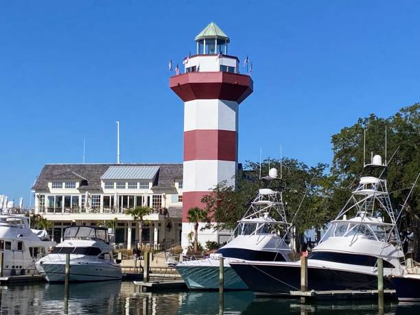 Harbour Town Lighthouse in Hilton Head Island, South Carolina