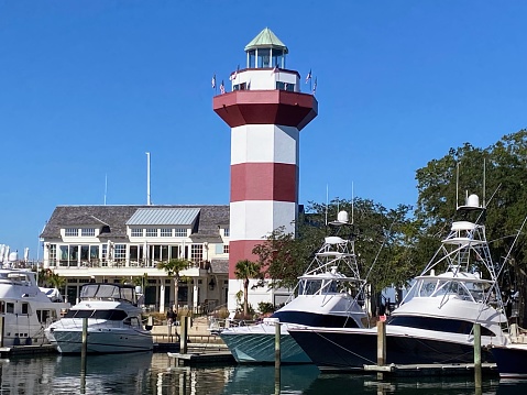 Harbour Town Lighthouse in Hilton Head Island, South Carolina