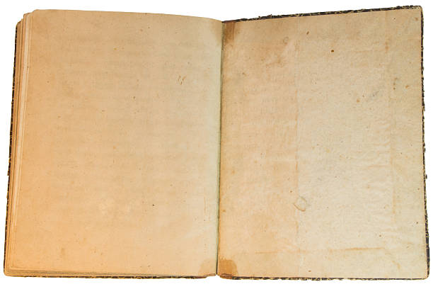 istock Old yellow hand-written book isolated on white background 177681951