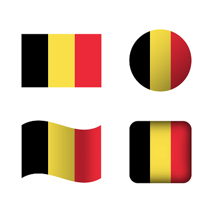 Vector Belgium National Flag Icons Set, can be used for business designs, presentation designs or any suitable designs.