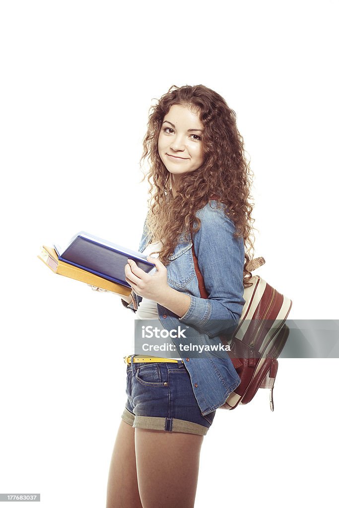 Mulher sorridente do Estudante - Royalty-free Adolescente Foto de stock