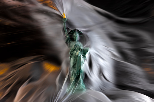 Statue of liberty statue. Landmark of New York City