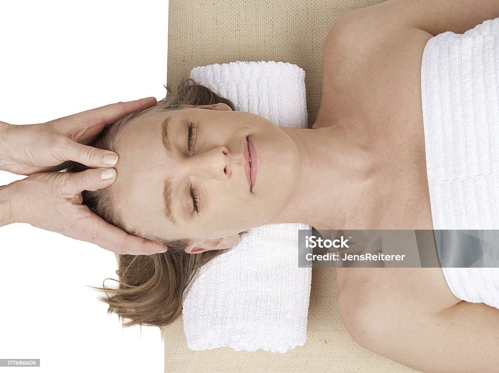 Masaje de cabeza - Foto de stock de Actividades recreativas libre de derechos