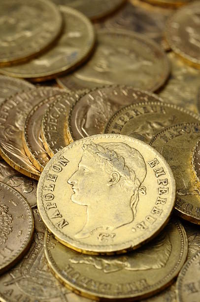 istock Gold french coin, Napoleon 177687451