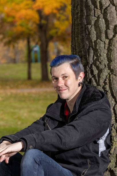 istock Young man in close-up and with blue color 1776874598