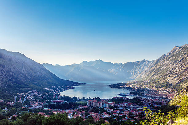 istock View of a small town by the sea 177688242