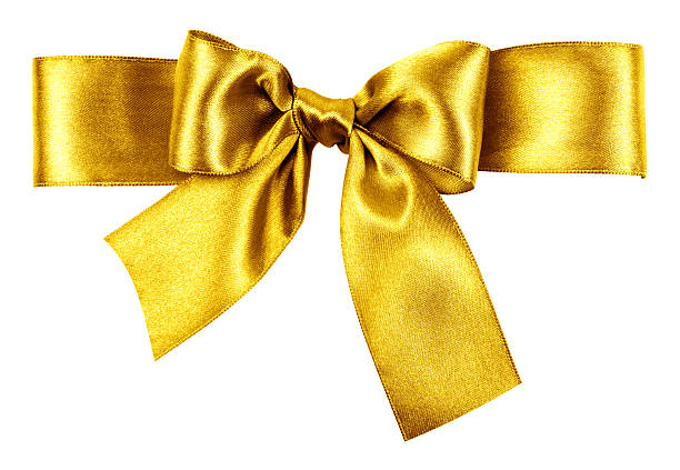 istock golden bow made from silk ribbon 177688707