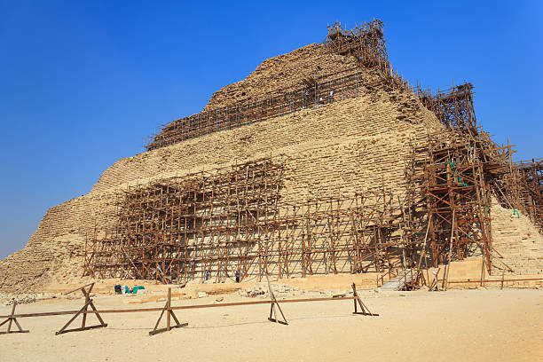 istock Restoration of the pyramid Djoser 177688952