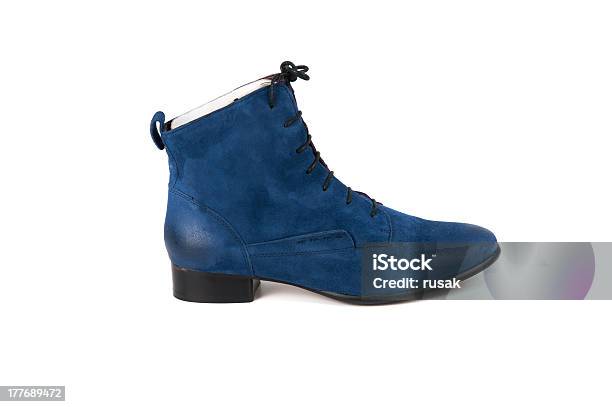 Blau Fraus Schuh Stockfoto und mehr Bilder von Accessoires - Accessoires, Einzelner Gegenstand, Fotografie