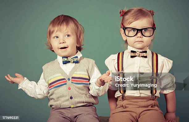 Children Portrait Stock Photo - Download Image Now - Back to School, Bow Tie, Boys