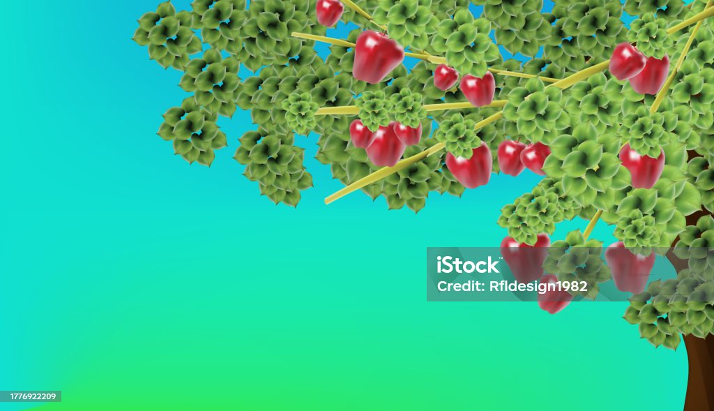 Apple Tree Visual Apple Tree Stock Illustration - Download Image Now - Apple - Fruit ...