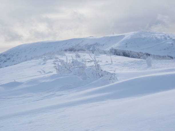istock Winter mountain landscape. Mountain peaks covered with snow. 1776925553