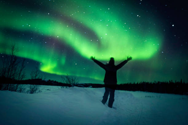 Northern lights in the Northwest Territories, Canada