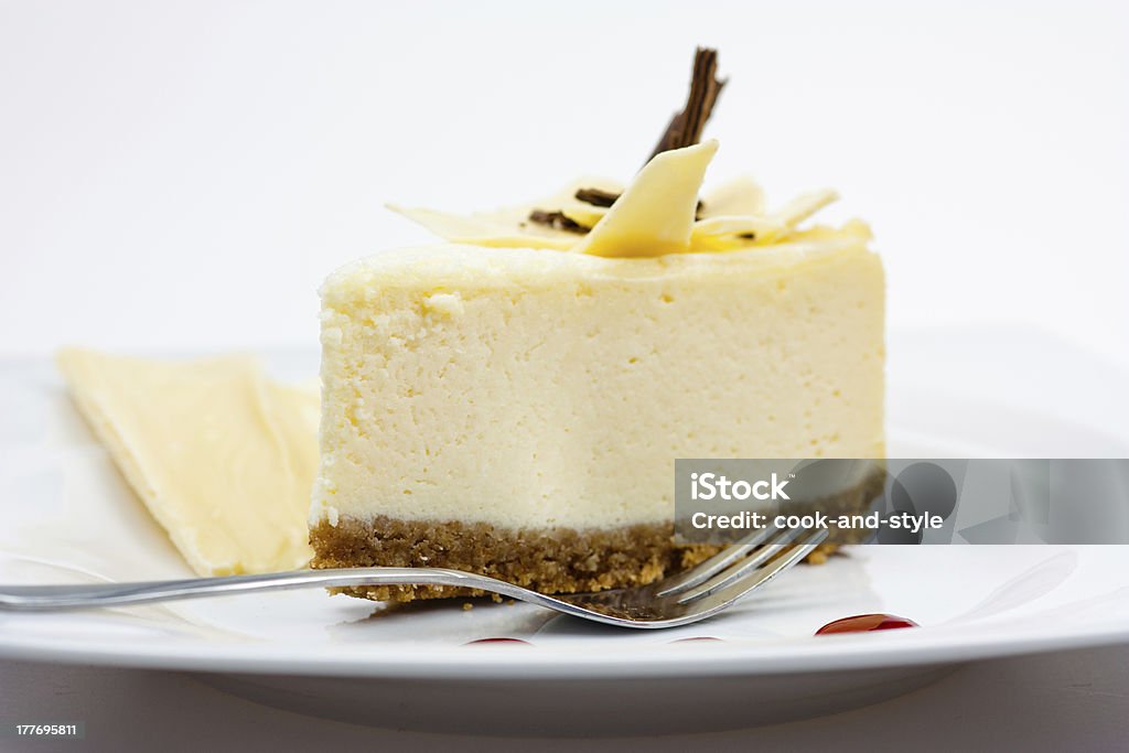 Cheese cake with white chocolate Cheesecake Stock Photo