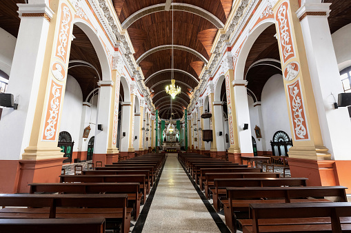 Interior of a church in Tallinn, Estonia