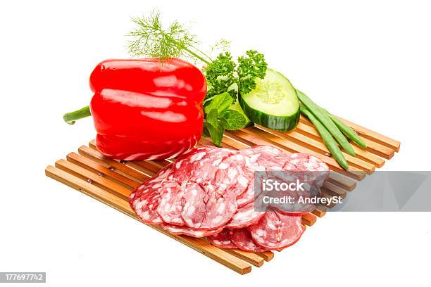 Fresh Ripe Salami Stock Photo - Download Image Now - Backgrounds, Beef, Breakfast