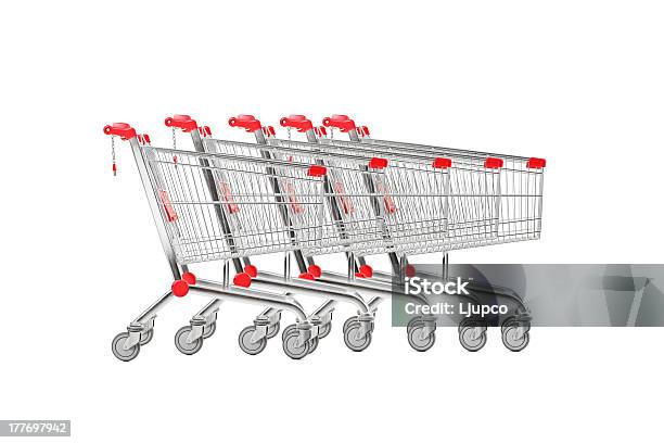 Studio Shot Many Shopping Carts Stock Photo - Download Image Now - Concepts, Concepts & Topics, Cut Out
