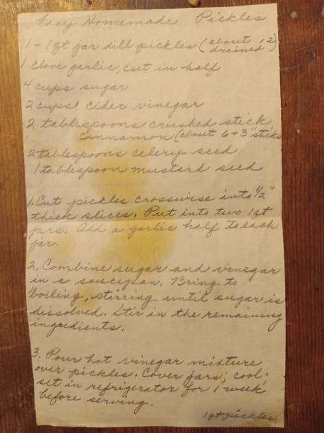 istock Grandma's pickle recipe 1950’s 1776982030