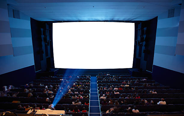 istock Cinema auditorium with light of projector. 177698805