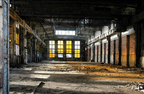 Antiguo edificio industrial. - foto de stock