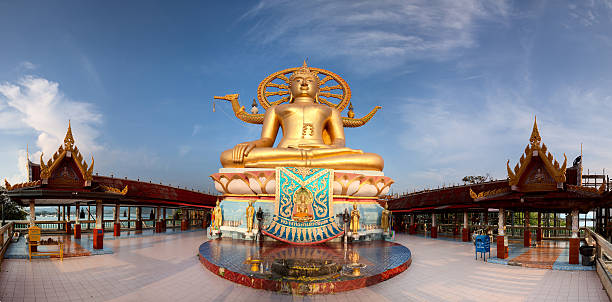 빅 부다 사원 - thailand panoramic exoticism buddha 뉴스 사진 이미지