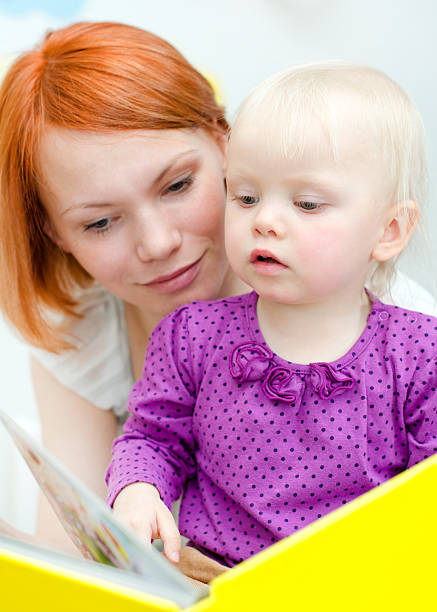 istock Mother and her daughter reading a book 177700100