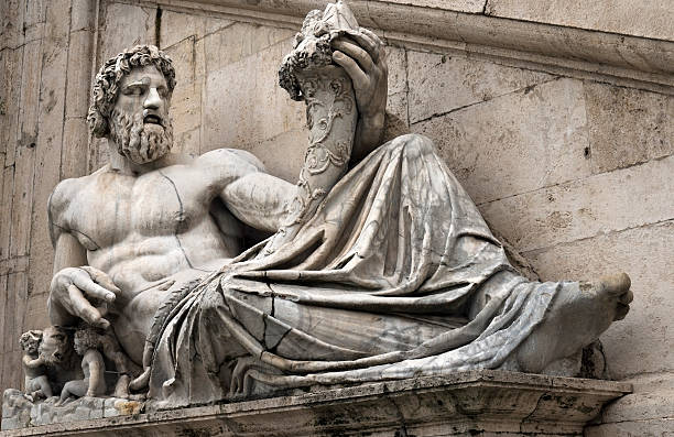 istock statue of Tiber for Palazzo Senatorio, Rome 177700489