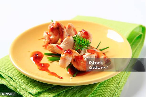 Hühnersatay Stockfoto und mehr Bilder von Bratspieß - Bratspieß, Chilisoße, Fleisch