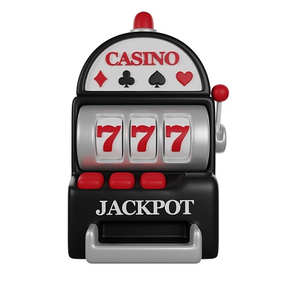 Slot Casino Machine 777 3D render icon